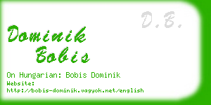 dominik bobis business card